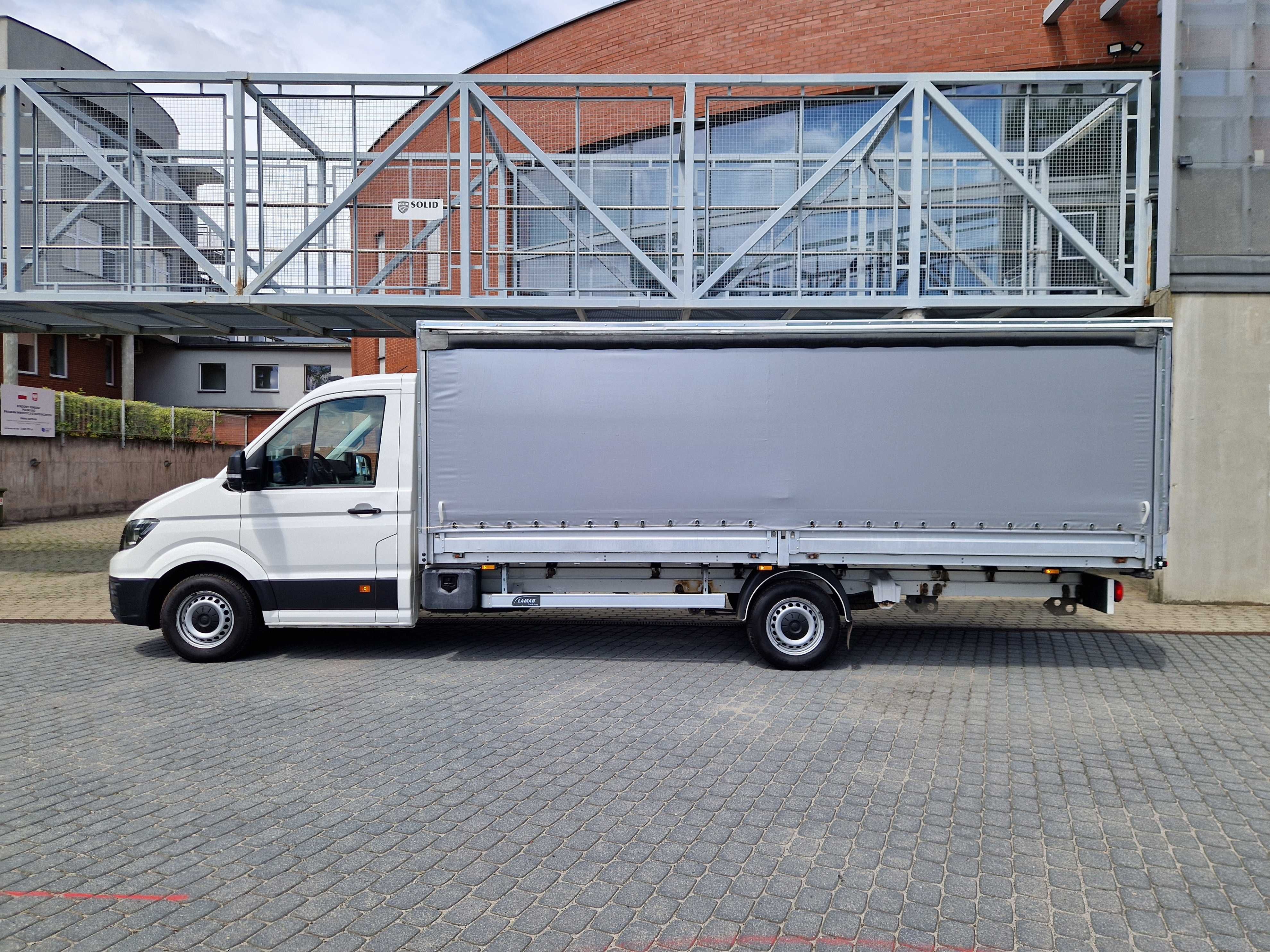 Volkswagen Crafter MAXI Plandeka Firanka Skrzynia 5,5m 1 Wł F-Vat 23%