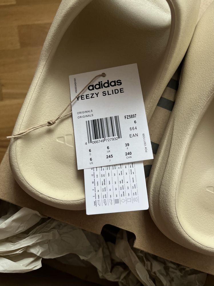 klapki Adidas Yeezy Slide Bone rozmiar 39