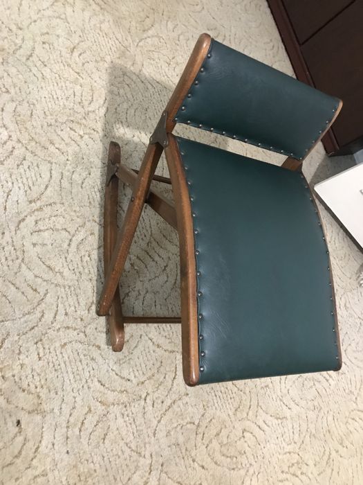 Taboret-podnóżek bujak składany Antyk