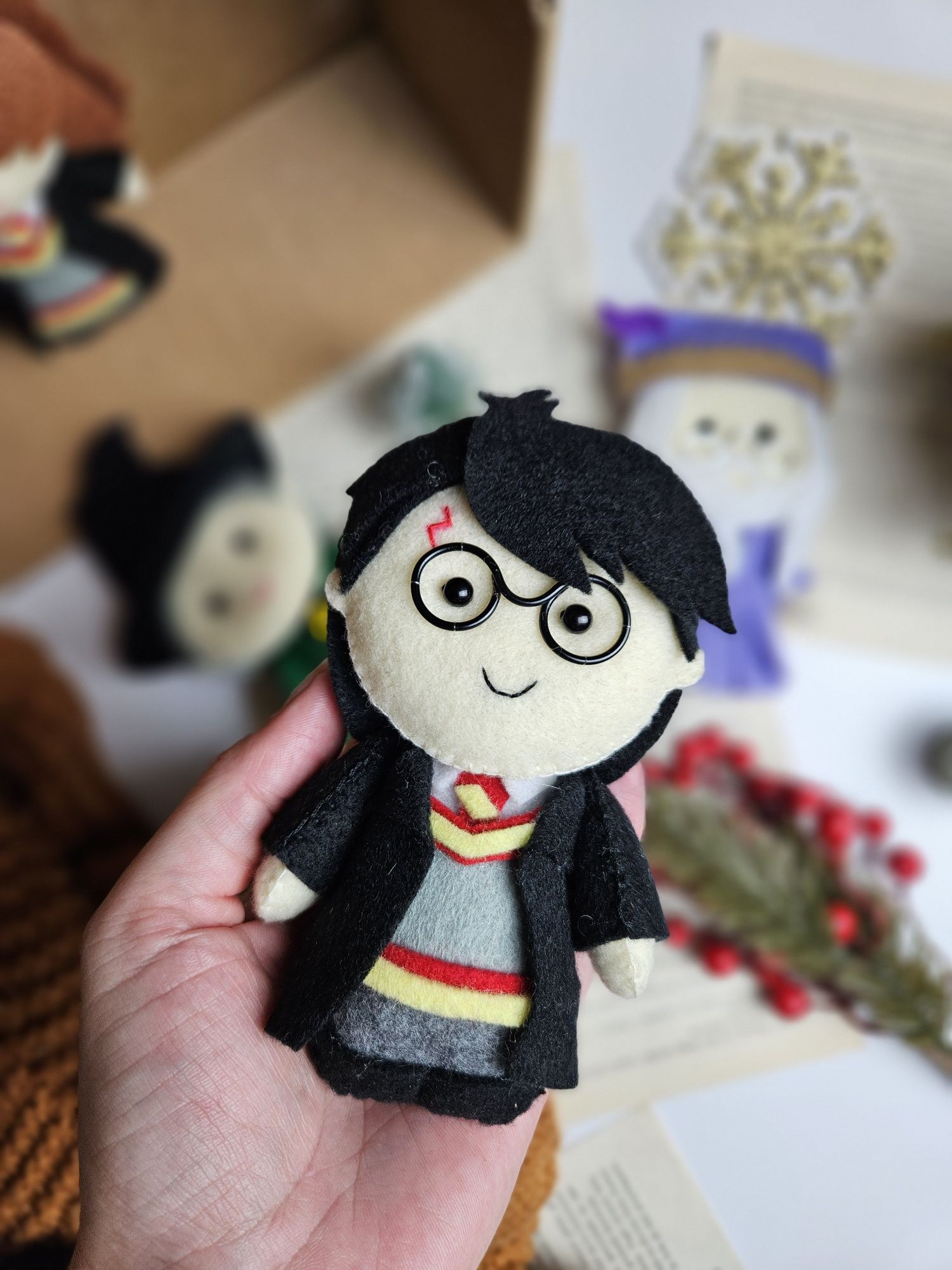 Zabawka filcowa inspirowana filmem Harry Potter 15 cm filc