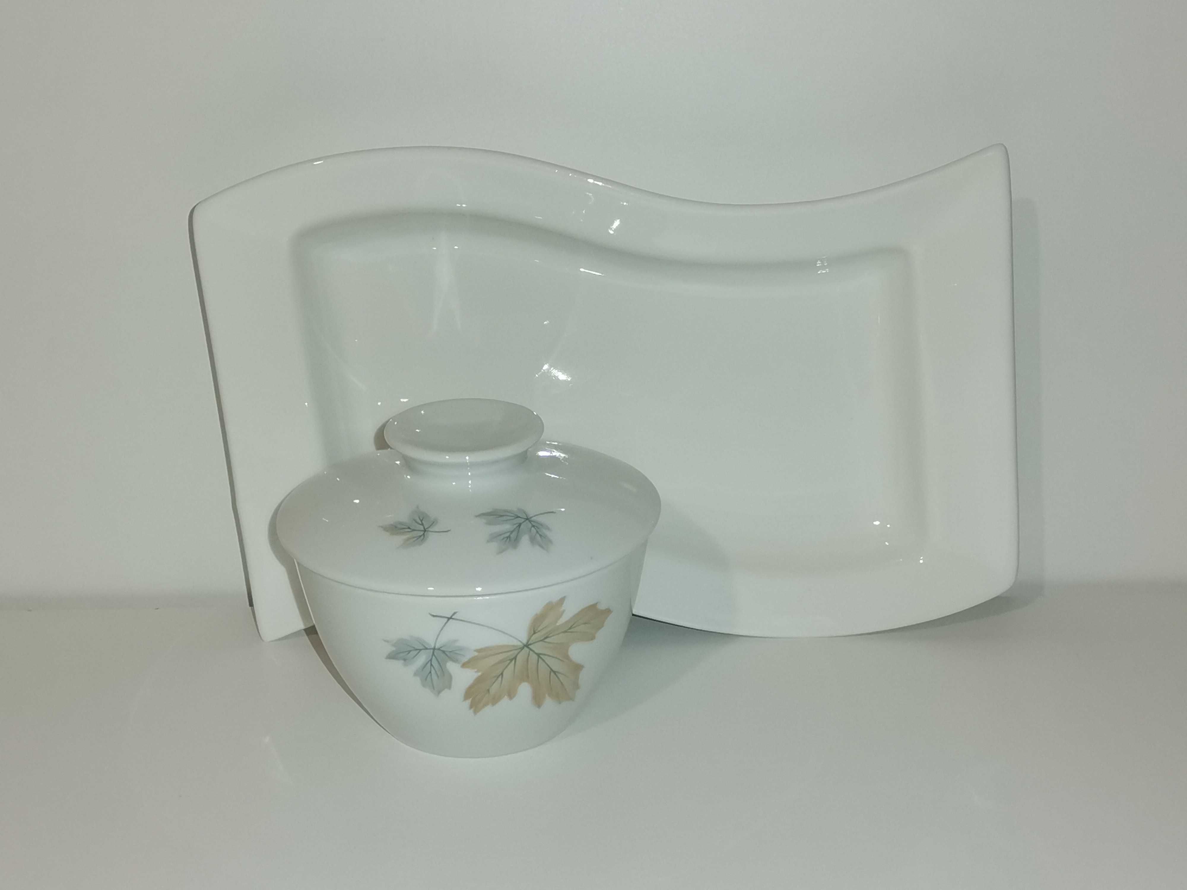 Cukiernica (bombonierka) Noritake - Wild Ivy i półmisek