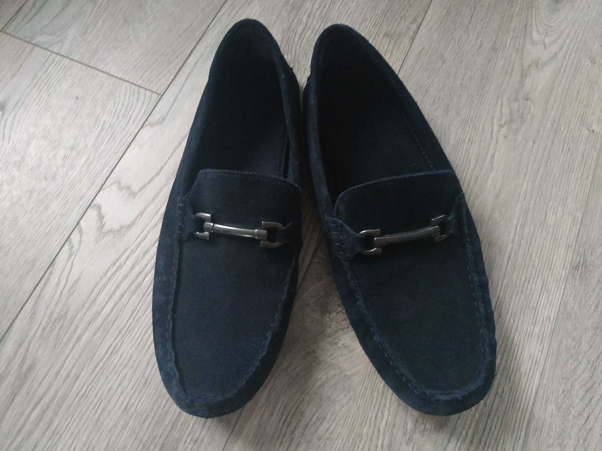 Замшевые мокасины туфли Asos р.43,5-44
