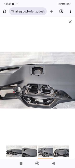 Deska konsola DESKa AIRBAG poduszka BMW X3 g01