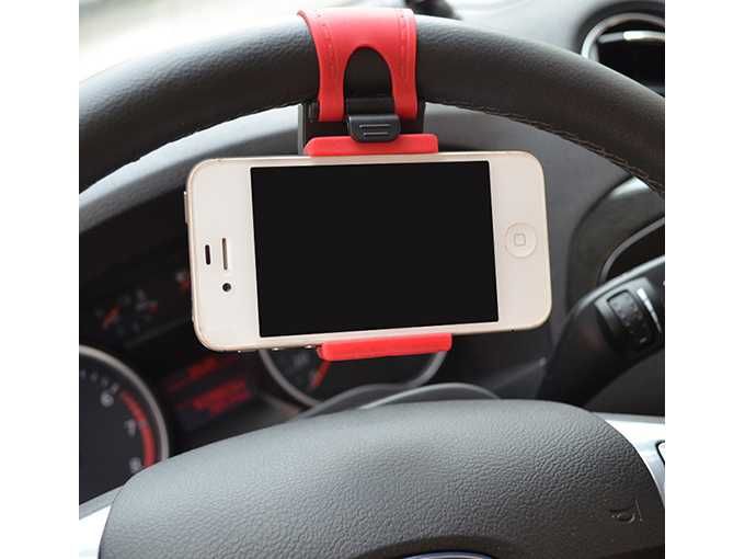 Uniwersalny uchwyt samochodowy na Telefon / GPS / Navi - na kierownicę
