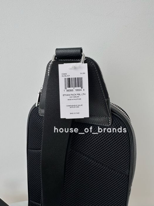 COACH Ethan Pack Чоловіча шкіряна сумочка слінг Мужская сумка слинг