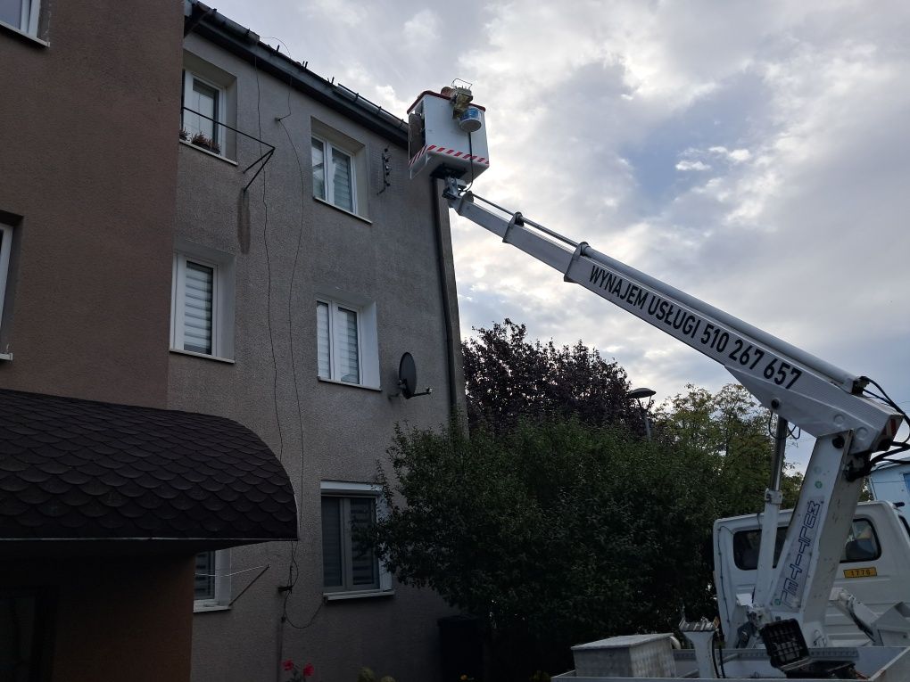 Podnośnik koszowy rębak wynajem usługi