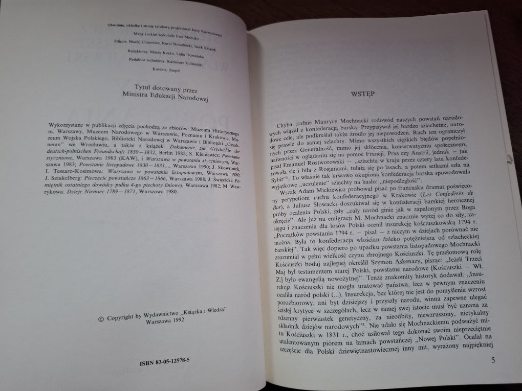 St.Kieniewicz,A.Zahorski,W.Zajewski - Trzy powstania narodowe 1992 KiW