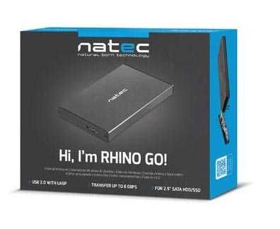 Obudowa Natec RHINO GO USB 3.0 na dysk HDD SSD 2,5 kolor: czarny