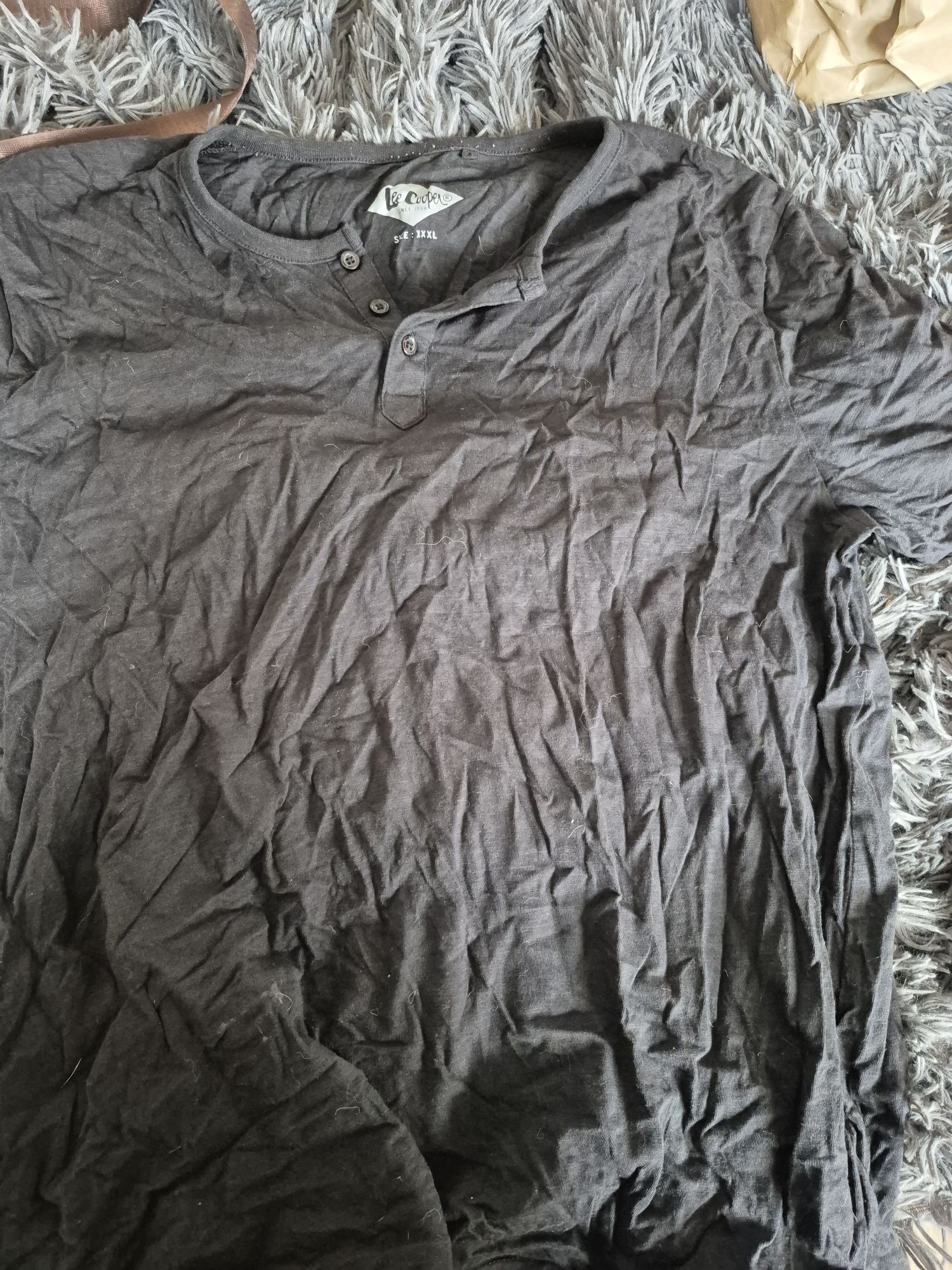 Czarna koszulka Lee Cooper xxl