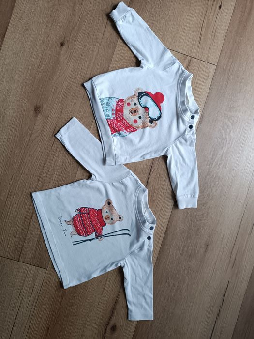 Bluzka bluzeczka t-shirt bluza coccodrillo 68 świąteczne zimowe