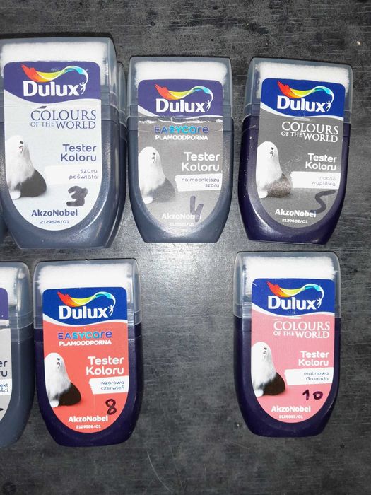 Beckers i Dulux Testery koloru 30 ml tester próbki farb