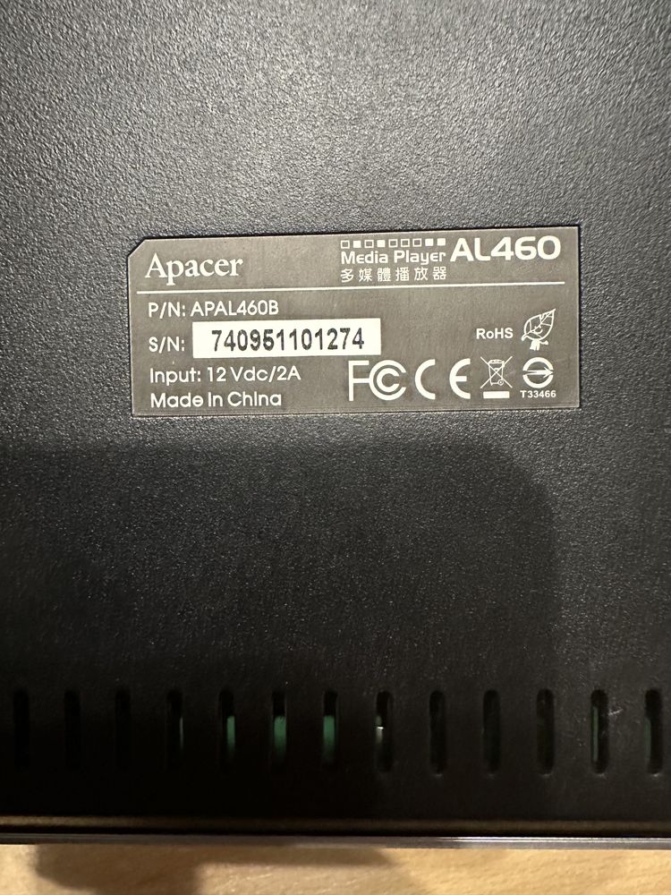 HD mediaplayer Apacer AL460