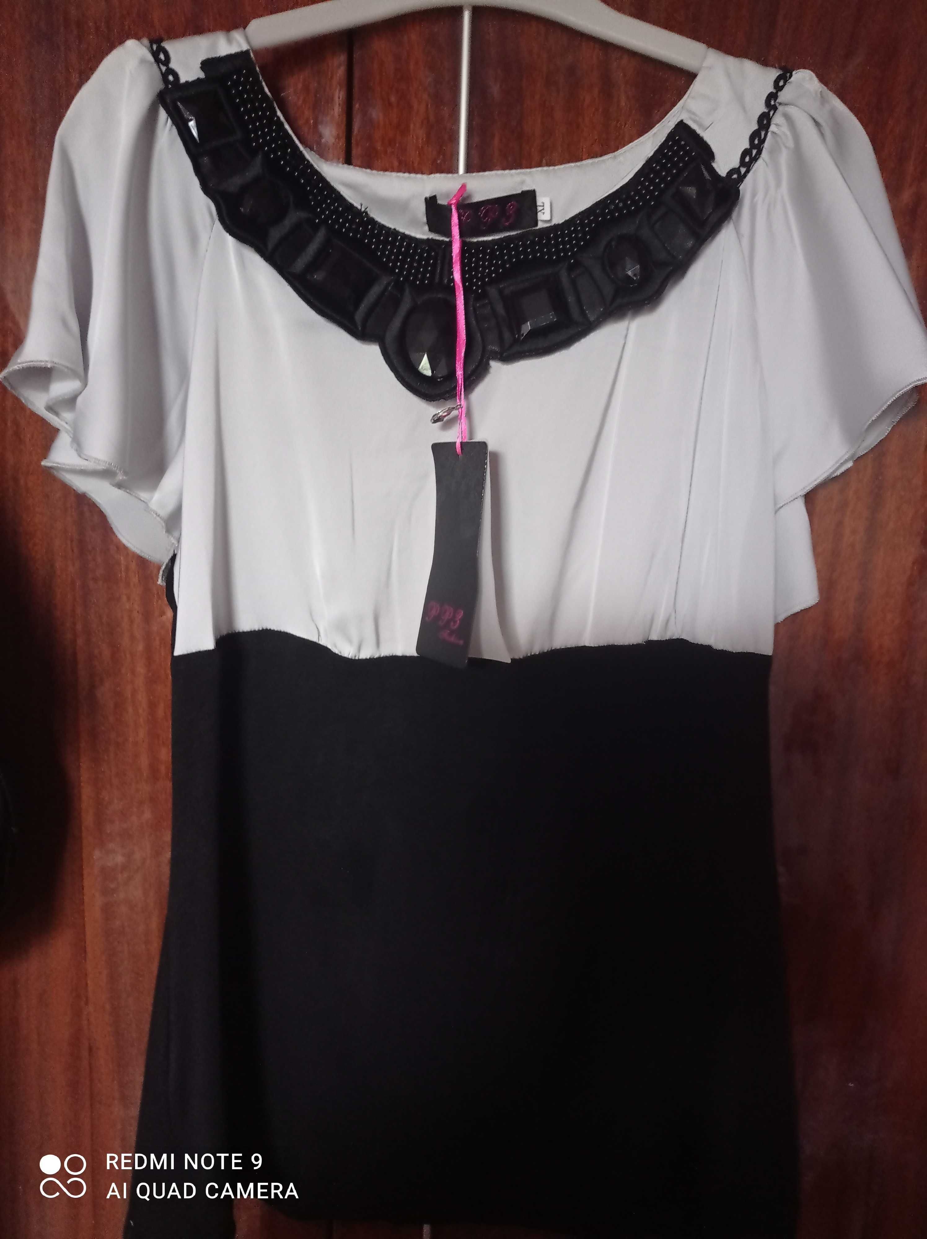 Блуза для дівчаток, нова р 42-46, тоненький трикотаж з стрейч атласом