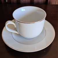Serviço de chá de 6 + 6 peças porcelana novo - linha Hotesse