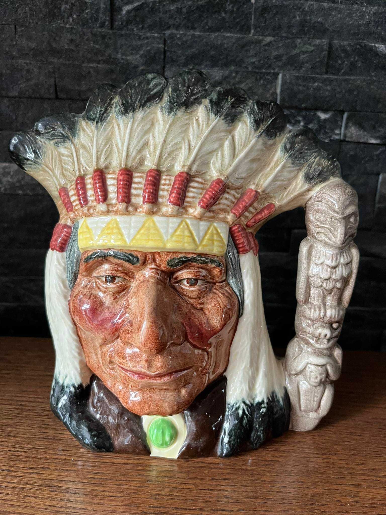 Indianin porcelanowy kufel Royal Doulton North American Indian