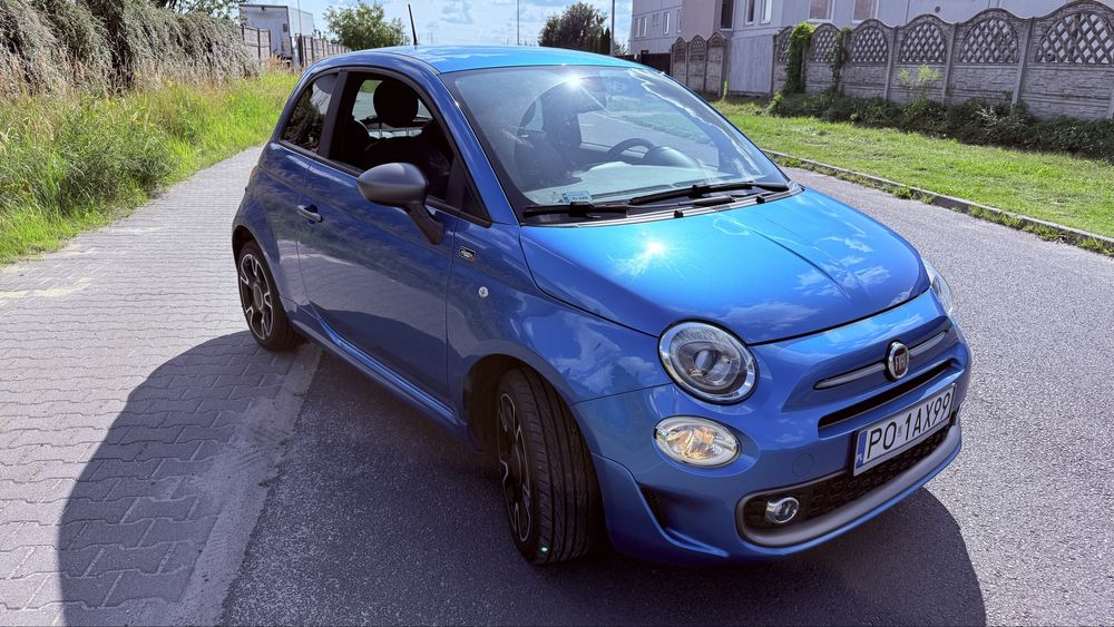 REZERWACJA-Fiat 500S Salon Polska, Bogate wyposazenie,