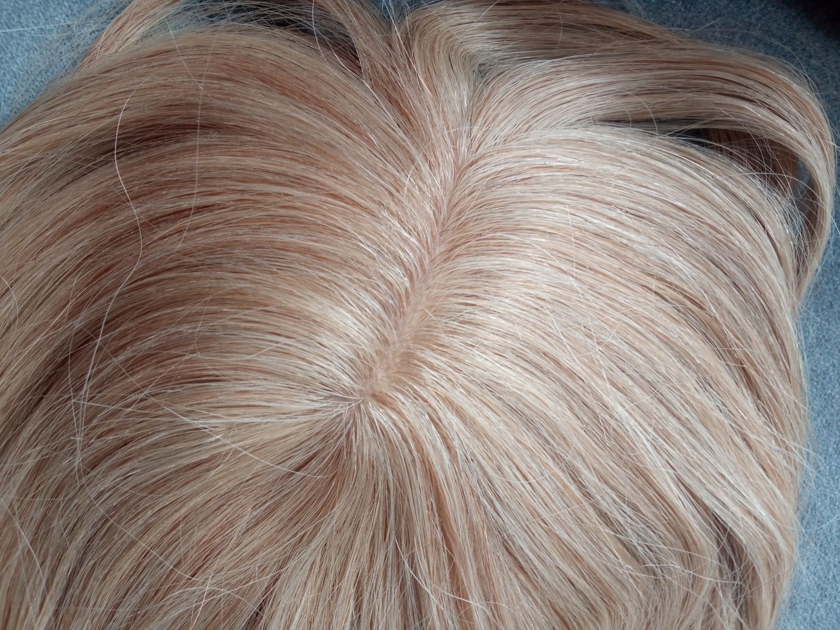 Topper tupet włosy naturalne blond