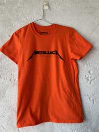 Жіноча помаранчева футболка Metallica