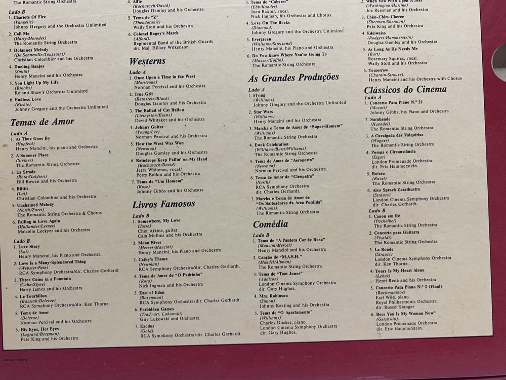 Coleção Vinil “Os 100 Mais Belos Temas de Filmes”