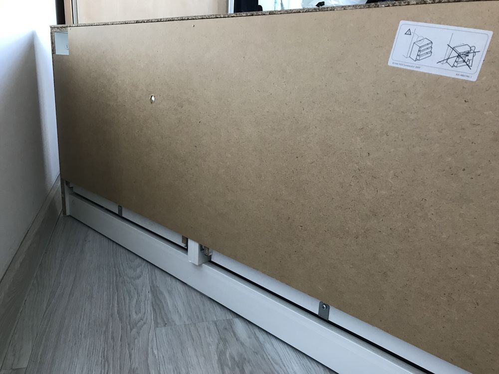 Komoda Szafka RTV na Telewizor do Salonu Biała z Szufladami