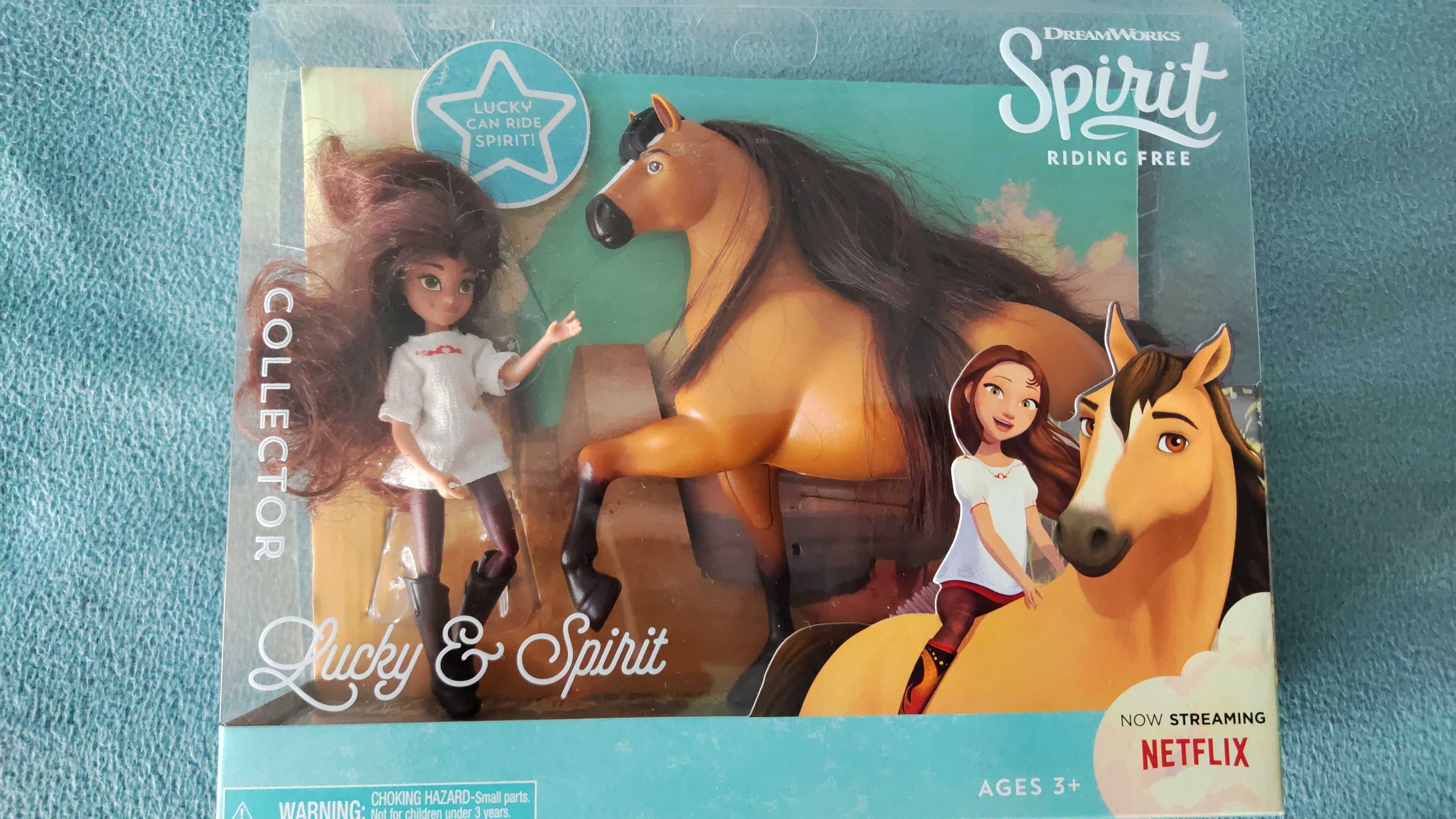 Laleczka Lucky + Koń Spirit - zestaw z bajki Mustang Duch wolności