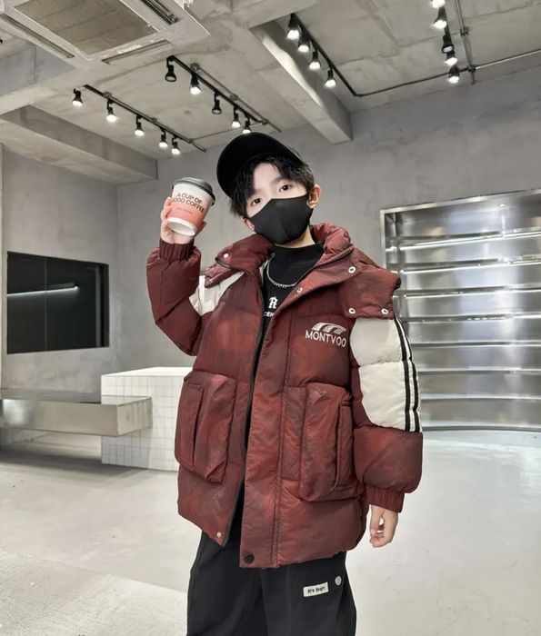 Зимова куртка пуховик на хлопчика р.152-158 зимняя куртка пуховик