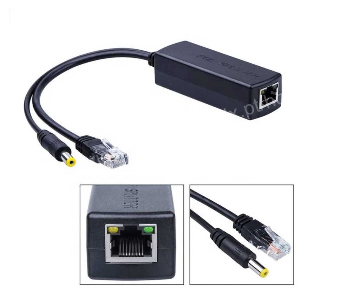 Adaptador/Conetor PoE Splitter ‼️ 48V p/ 12V ‼️ Routers/Câmaras/Switch