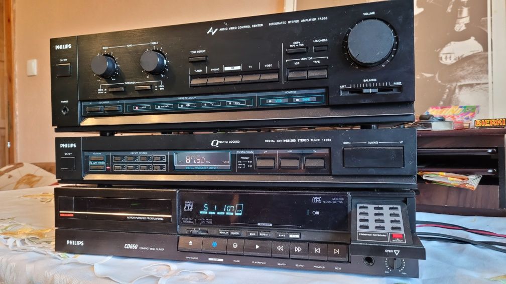 Zestaw Philips fa 568 cd Philips 650 Tuner stan bdb
