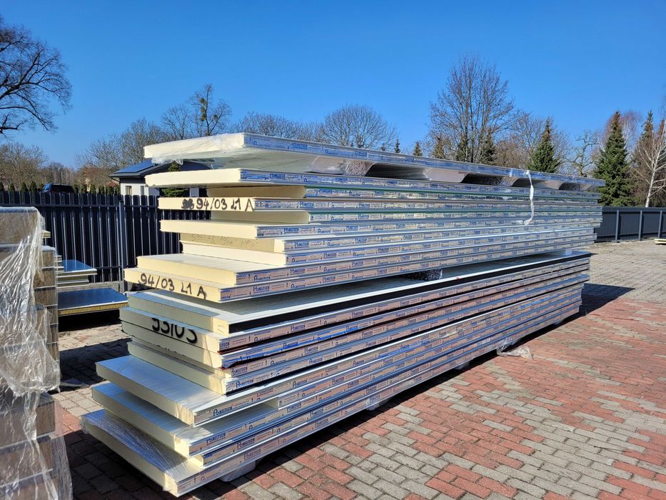 Płyty warstwowe, ścienne, obornickie, dachowe