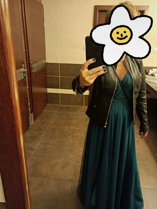 Tiulowa sukienka wieczorowa