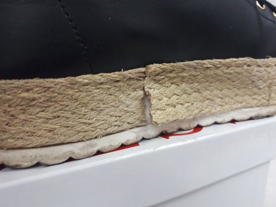 Trampki platforma koturna sznurek espadryle sneakersy GUESS 40