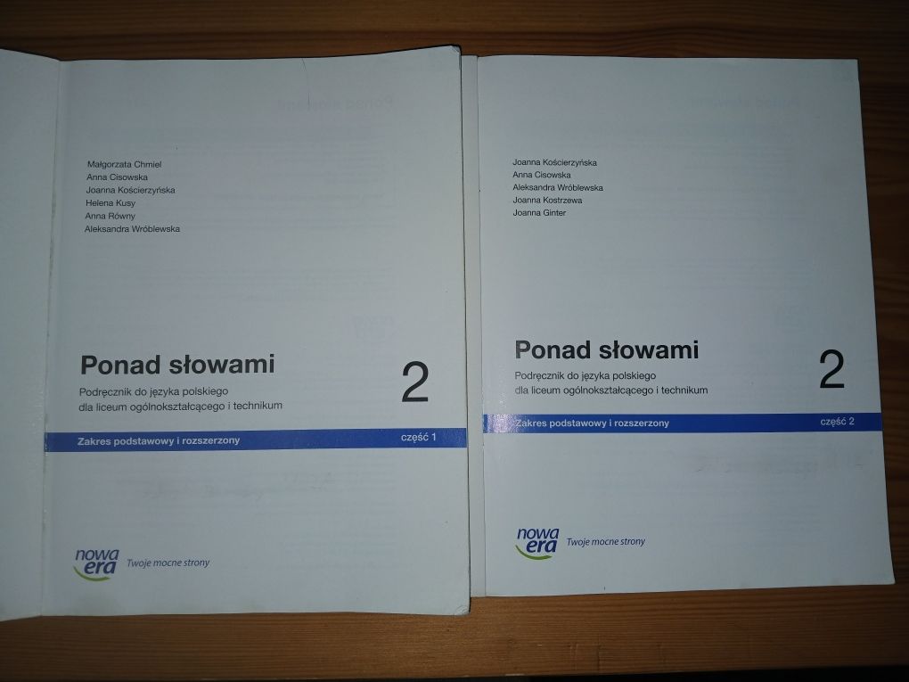 Ponad słowami 2 czesc 1 i 2 podrecznik