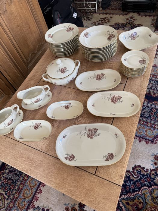 Zestaw obiadowy dunska porcelana 12 os