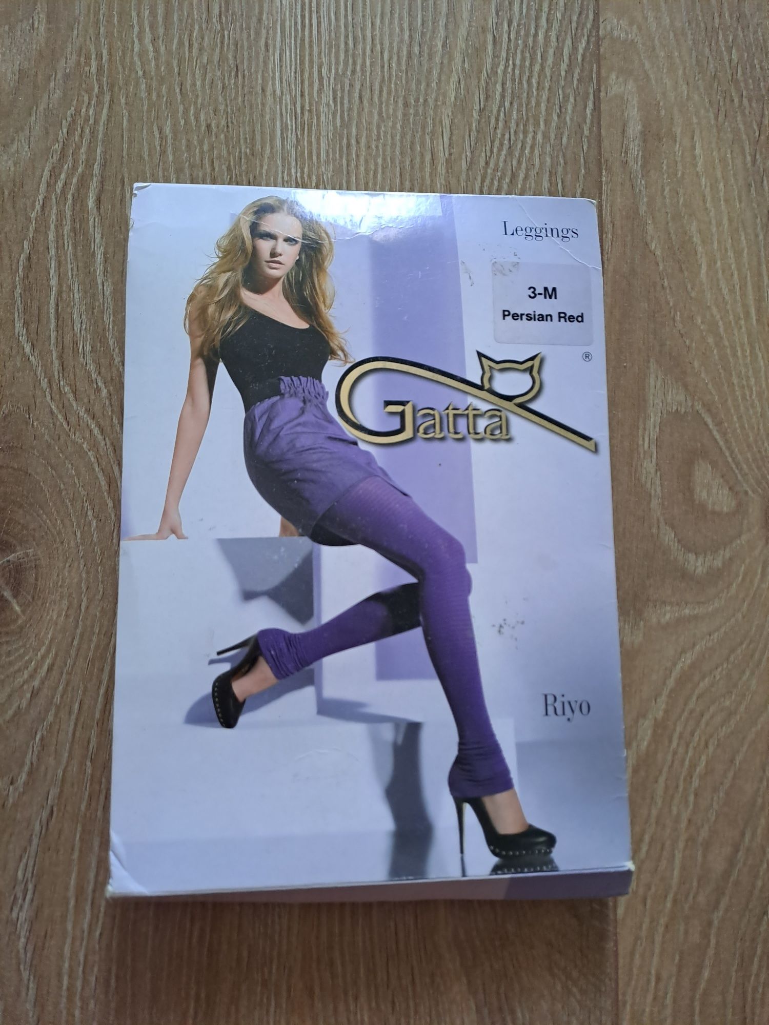Legginsy Gatta, marszczone, rozmiar 3-M, kolor bordowy
