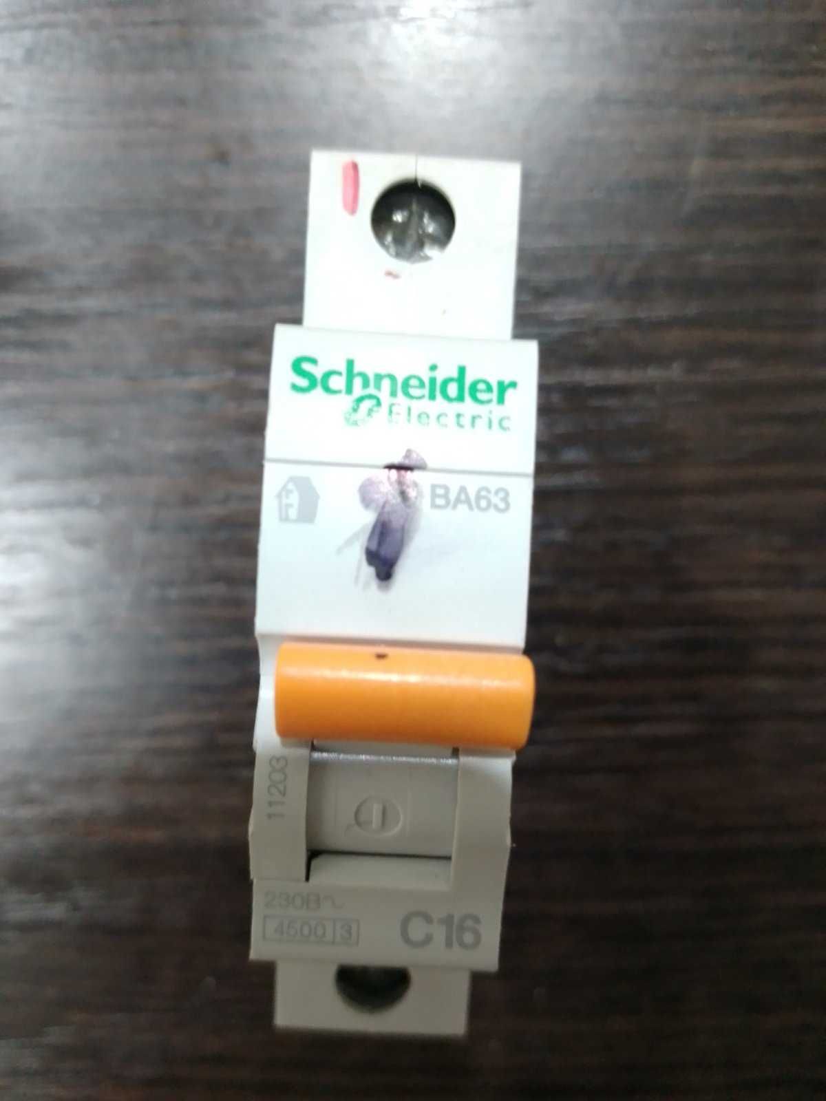 Автоматичний вимикач Schneider Electric ВА63 16/1/С 1Р 16 А 4,5 кА