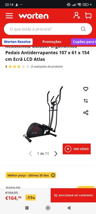Elíptica já está montada