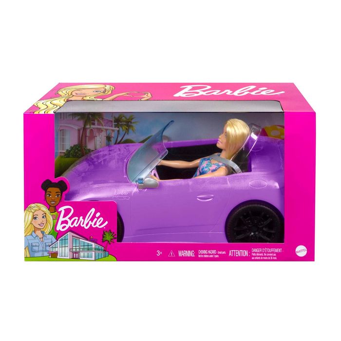 barbie auto kabriolet samochód dla lalek zestaw z lalką barbie