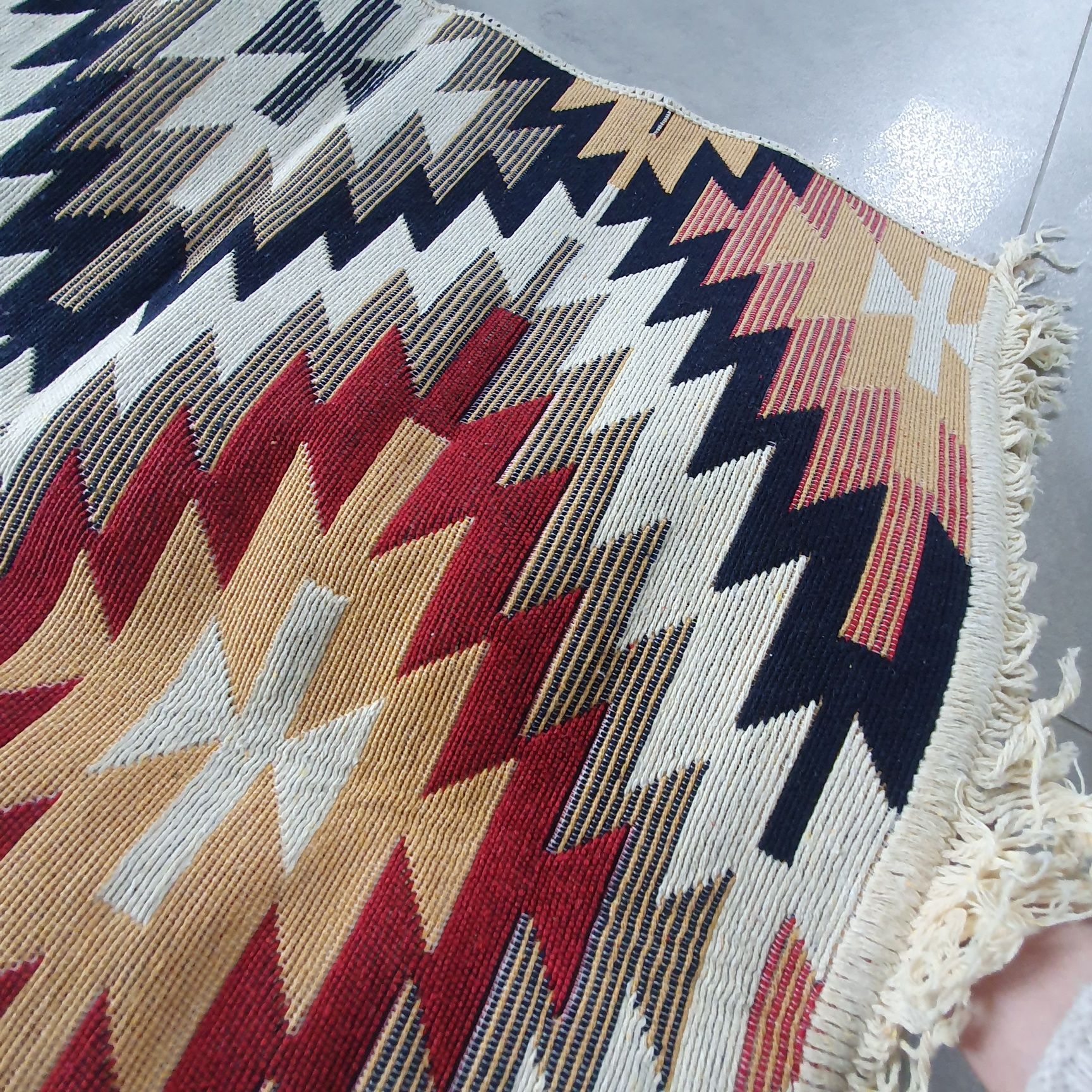 Nowy dywan BOHO 100% Bawełna rustykalny turecki premium