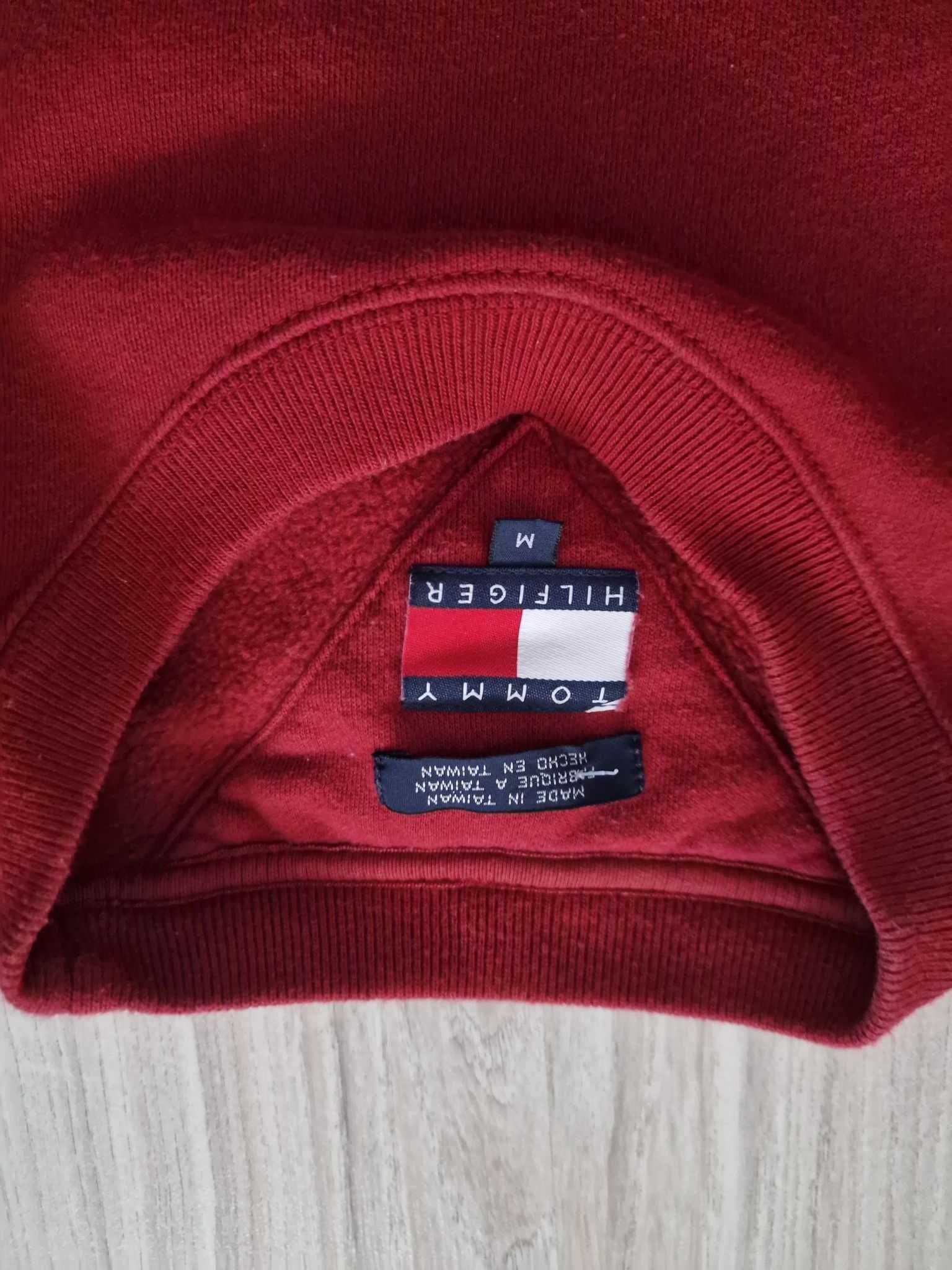 Bluza Tommy Hilfiger TH, roz. M, czerwona, bordowa, jak nowa!