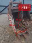 Lyzka 55cm fi80mm lycha 55 cm fi 80mm 80 mm Volvo Terex komatsu JCB