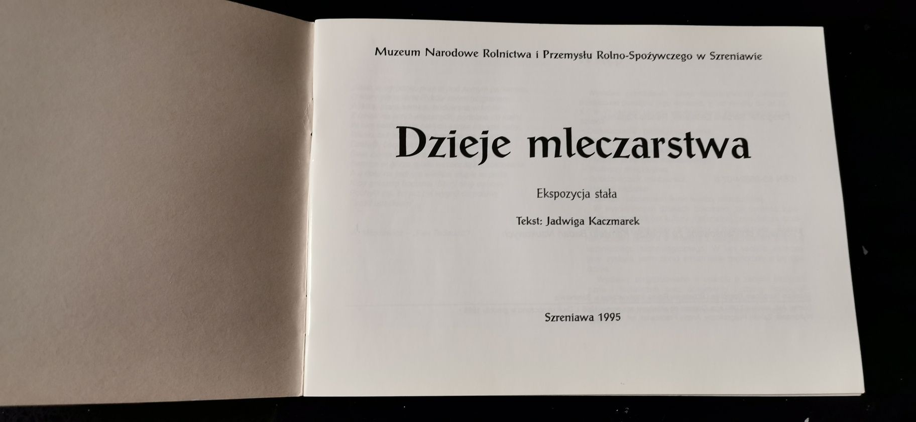 Dzieje mleczarstwa Szreniawa Muzeum Narodowe Rolnictwa i Przemysłu Rol