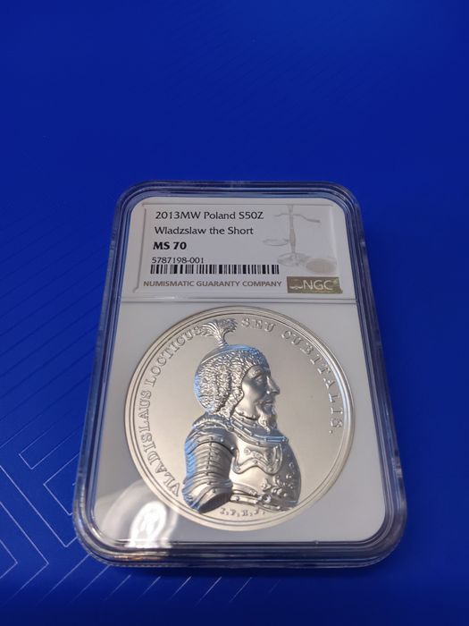 50zl Władysław Łokietek 2013 Skarby Stanisława Augusta NGC MS70