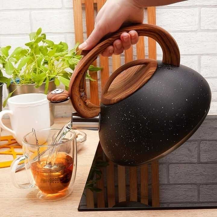 Czajnik Z Gwizdkiem Na Gaz Tradycyjny Stalowy  Konighoffer Otis 3 L