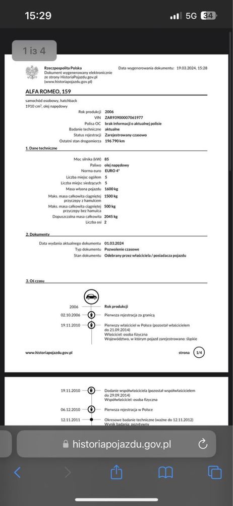 Продаю авто Alfa Romeo 159, 1.9 диз, 120к.с.