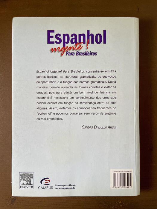 Livro Espanhol Urgente! para Brasileiros | Novo