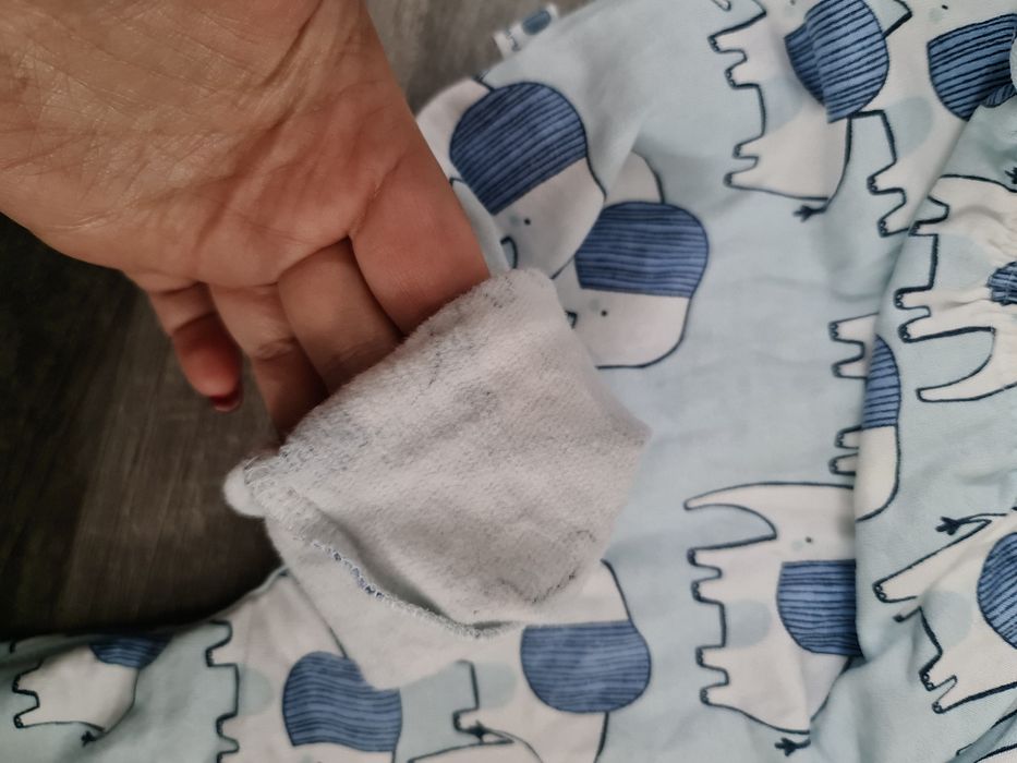 Ogrodniczki spodnie na szelkach ocieplone meszkiem w słonie Next 68