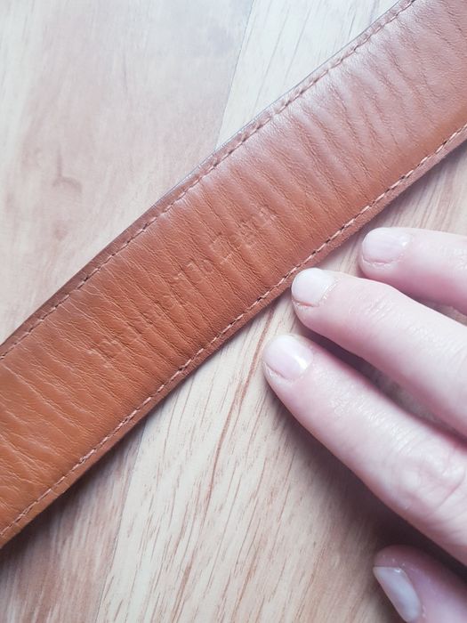 Skórzany pasek męski marki Ermenegildo Zegna