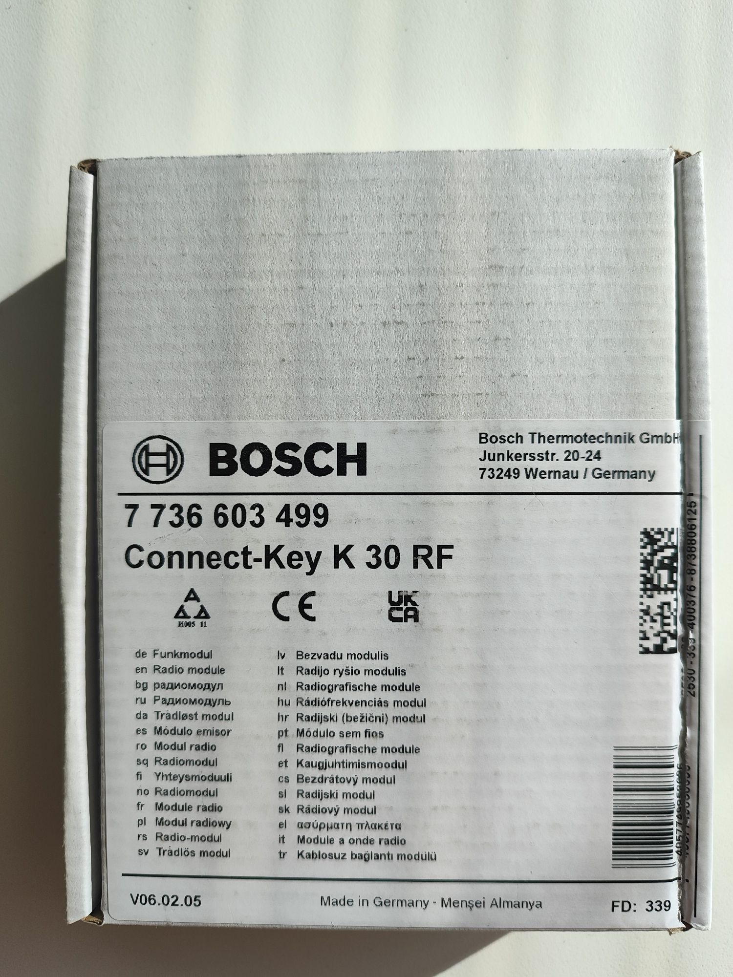 BOSCH - Modul do komunikacji Connect-Key K30RF do kotłów i pomp ciepła