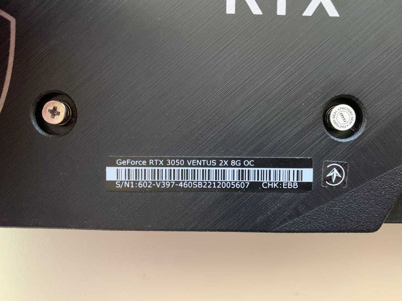 Видеокарта Msi nvidia rtx 3050 OC