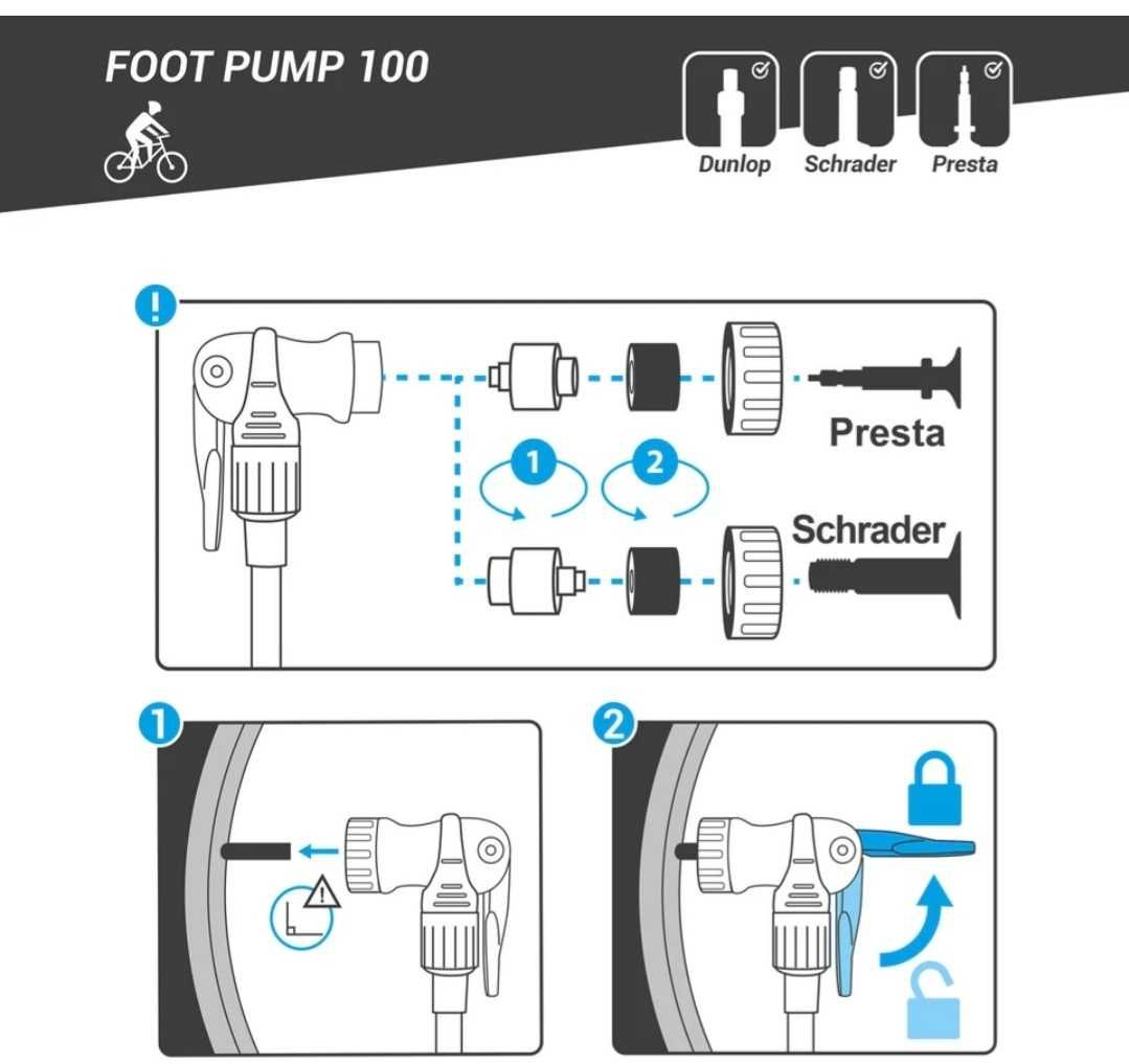 Btwin flp 1000 bomba de pé